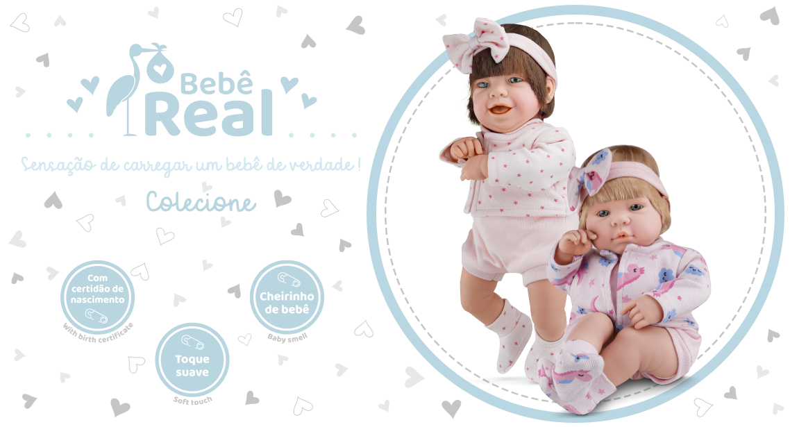 BEBÊ REAL COM CABELO