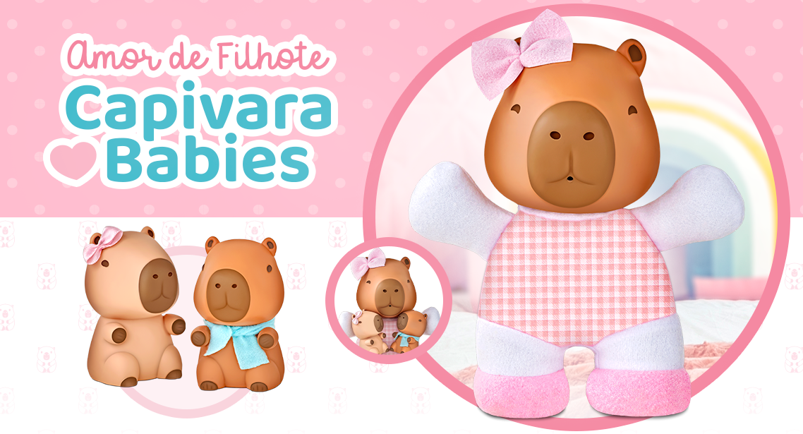 AMOR DE FILHOTE - CAPIVARA BABIES