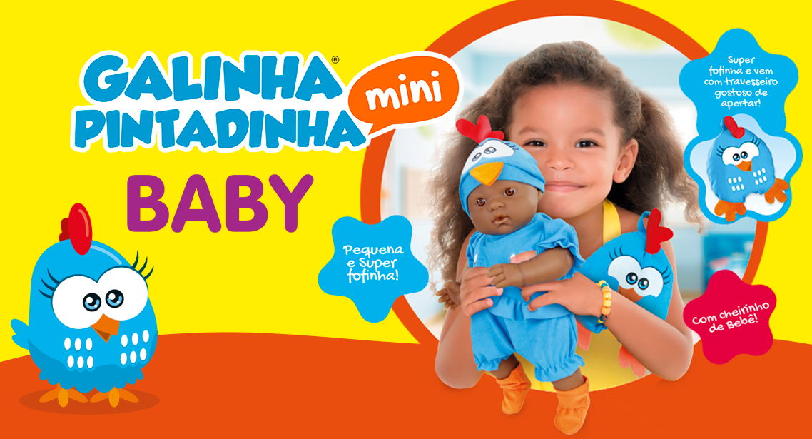 GALINHA PINTADINHA - MINI - BABY NEGRA
