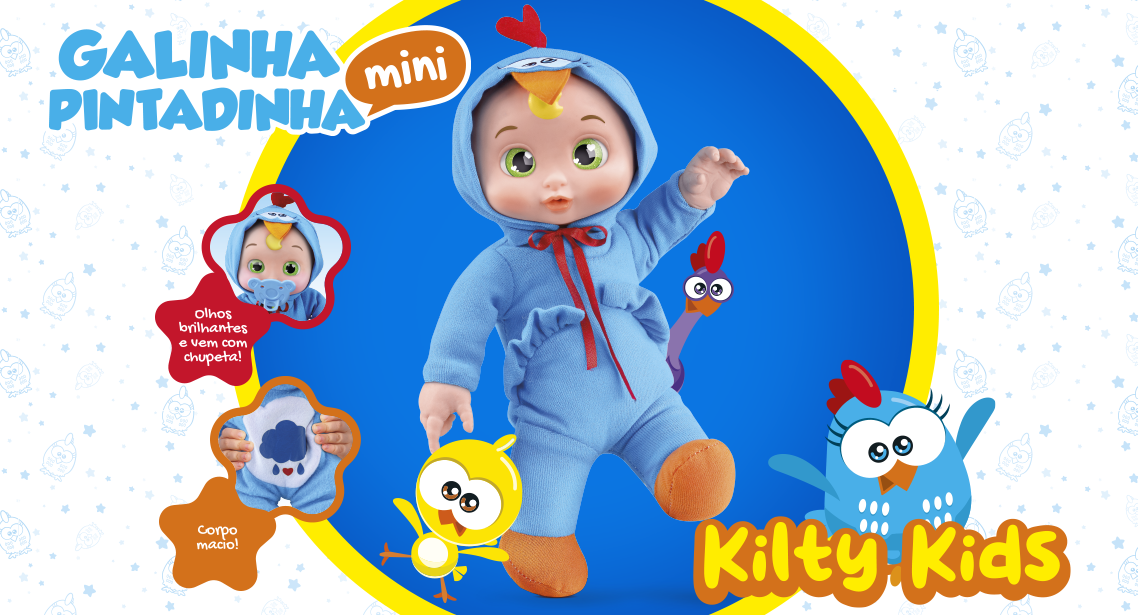 KILTY KIDS - GALINHA PINTADINHA - MINI