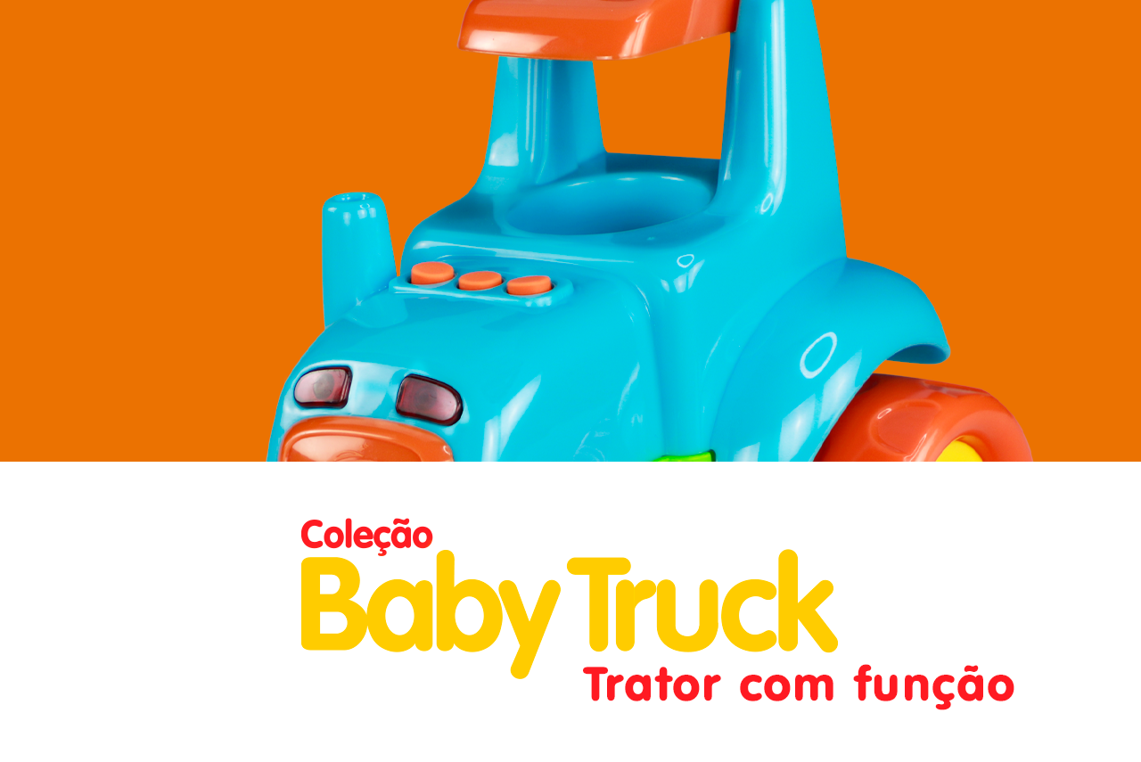 BABY TRUCK - TRATOR - COM FUNÇÃO