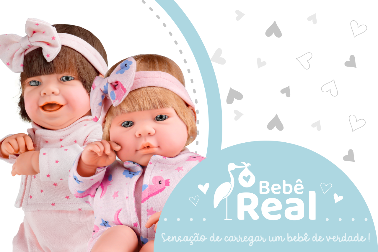 BEBÊ REAL COM CABELO
